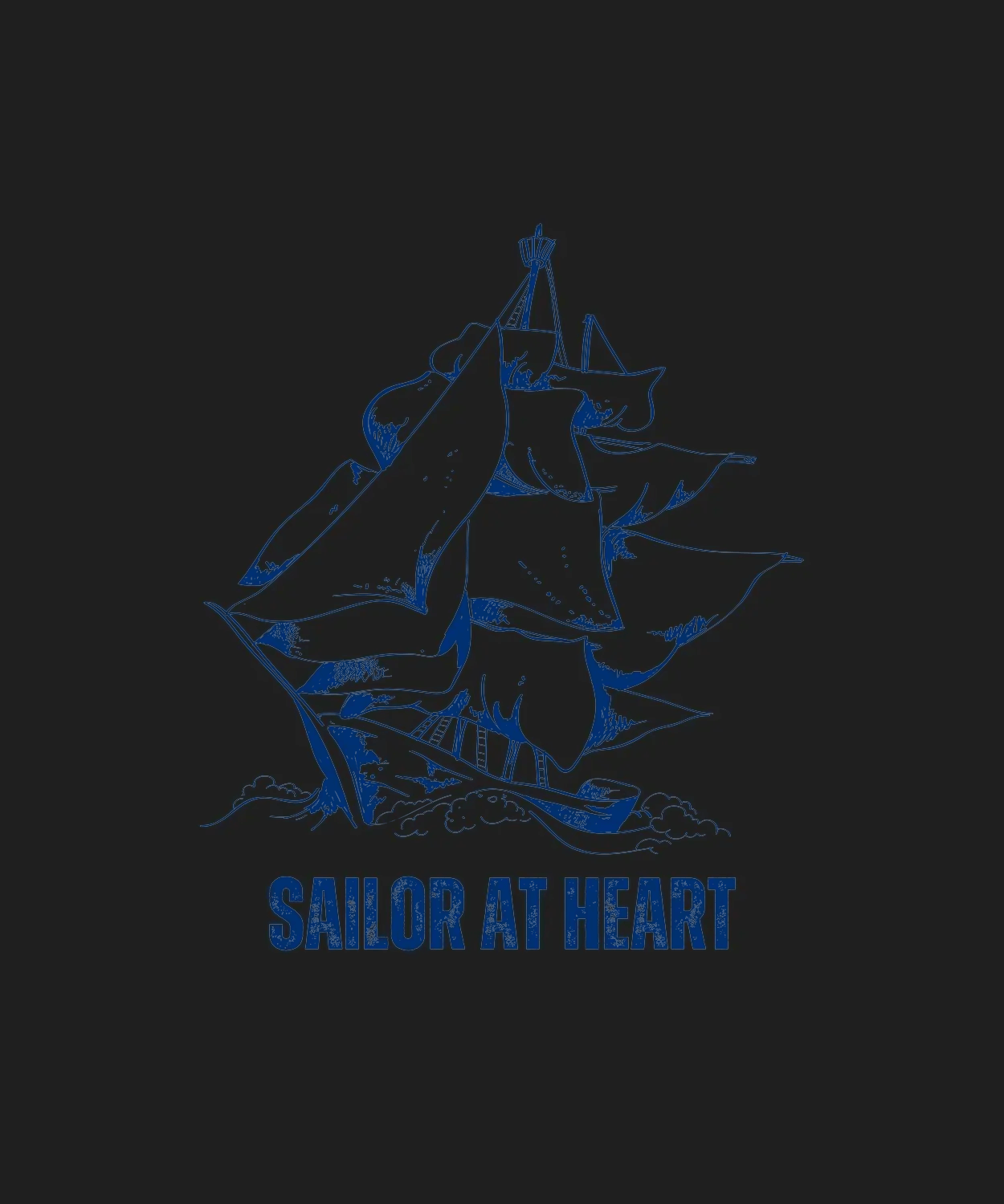 Sailor at Heart - DTF Ready to Press (black_bg)