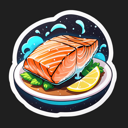 Salmon Delight - UV DTF Sticker - Heat Press Transfer
