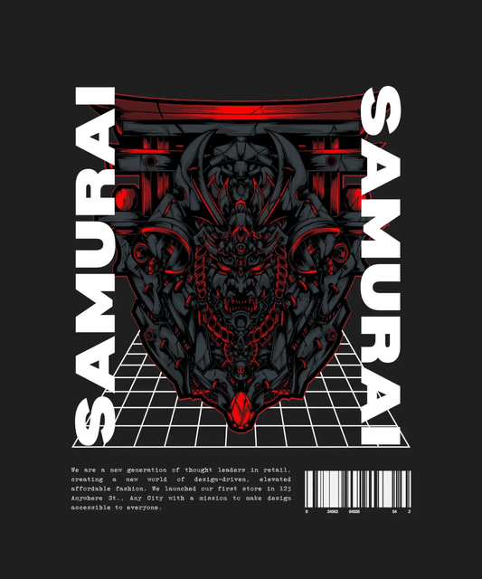Samurai Warrior - DTF Ready to Press - Heat Press Transfer