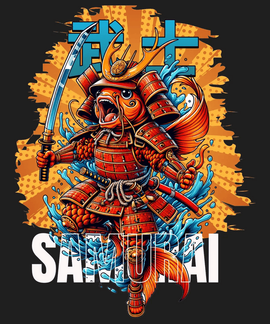 Samurai Warrior - DTF Ready to Press - Heat Press Transfer