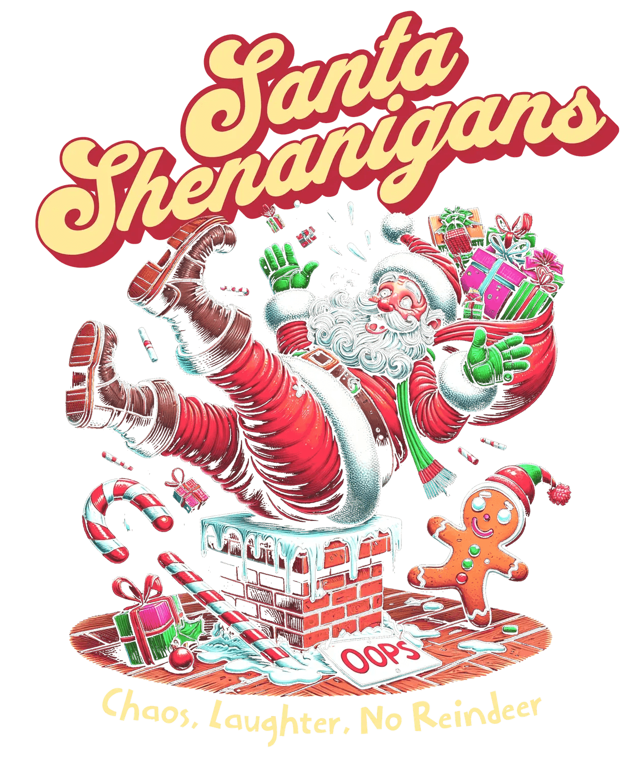 Santa Shenanigans - DTF Ready to Press (original)