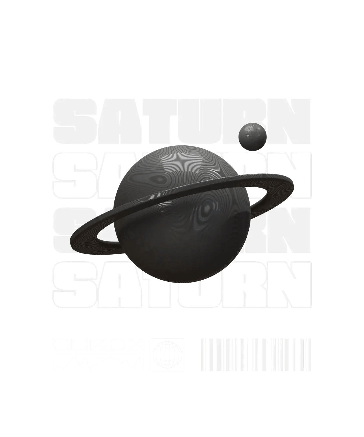 Saturn Space - DTF Ready to Press - Heat Press Transfer