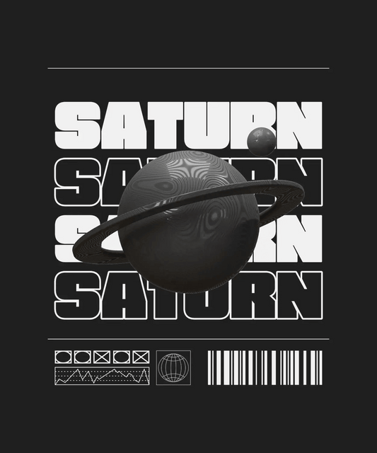 Saturn Space - DTF Ready to Press - Heat Press Transfer