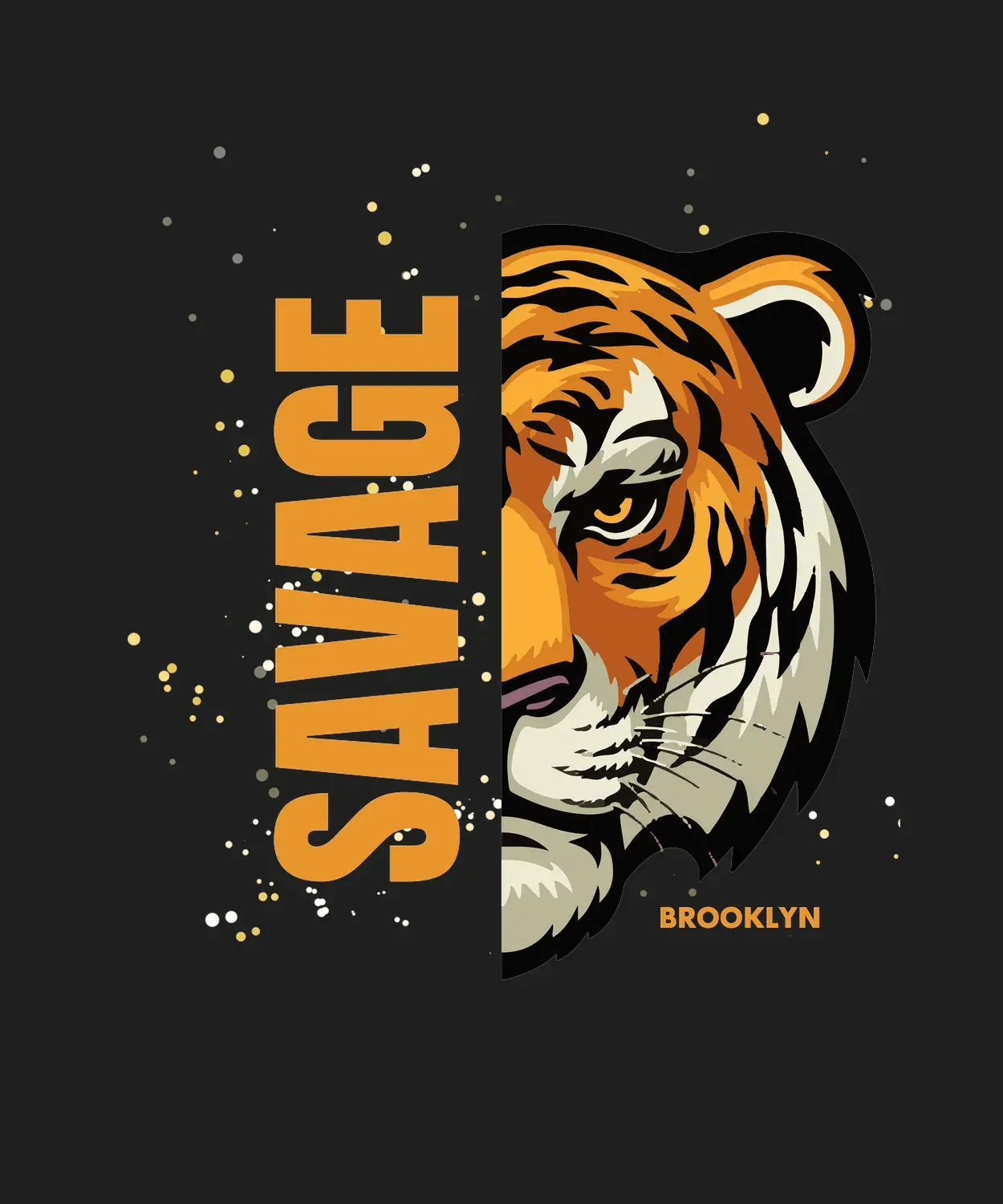 Savage Tiger - DTF Ready to Press - Heat Press Transfer
