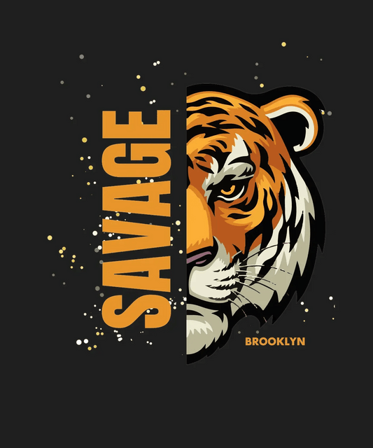 Savage Tiger - DTF Ready to Press - Heat Press Transfer