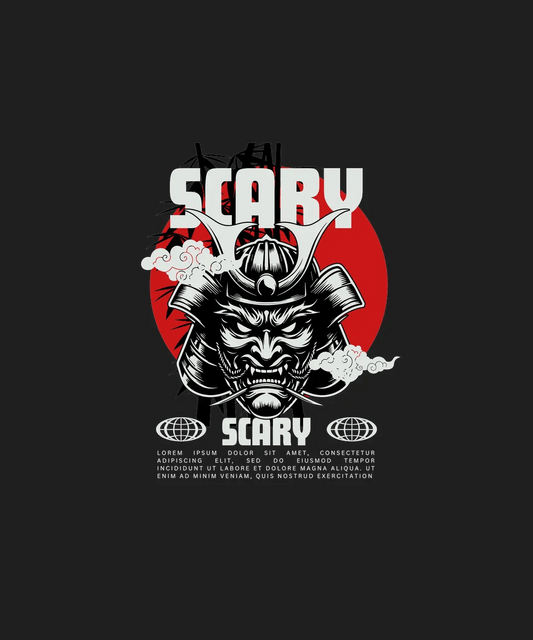 Scary Samurai - DTF Ready to Press - Heat Press Transfer