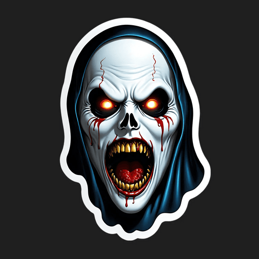 Scary Skull UV - Sticker - Heat Press Transfer