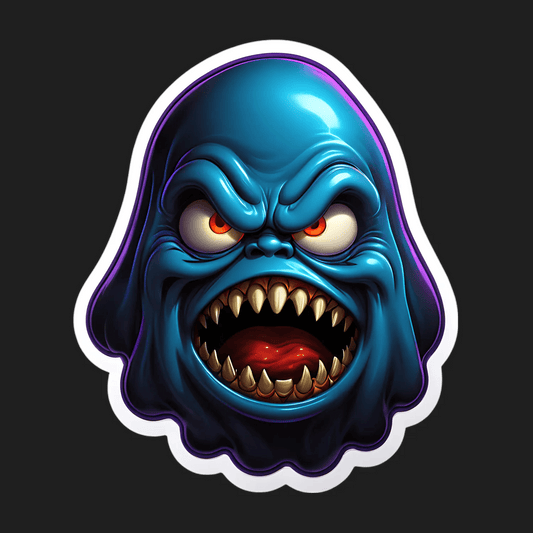 Scary Ghoul Sticker - UV DTF Decal - Heat Press Transfer