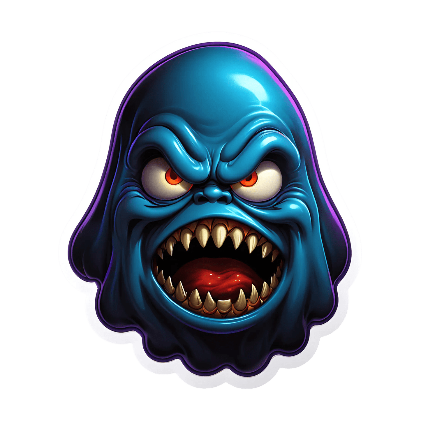 Scary Ghoul Sticker - UV DTF Decal - Heat Press Transfer