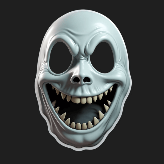 Scary Skull - UV DTF Sticker - Heat Press Transfer