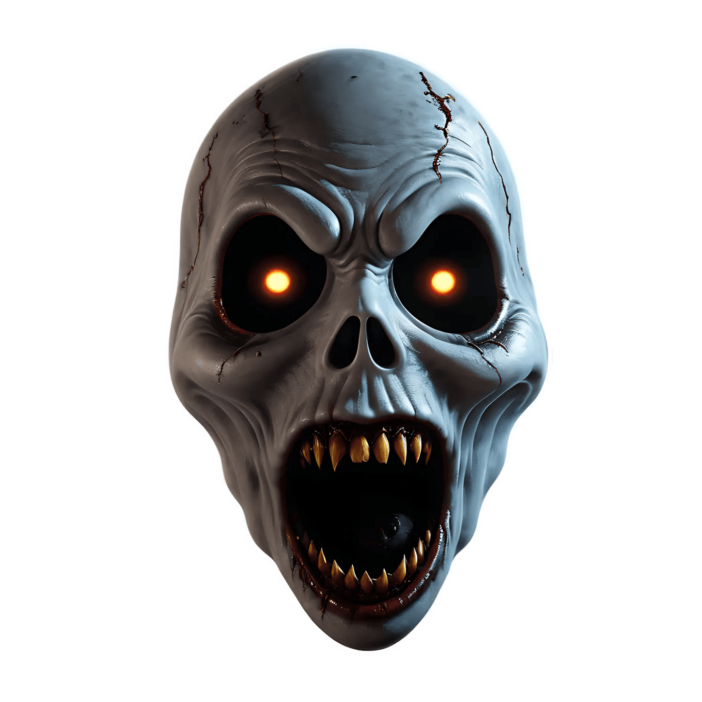 Scary Skull Glow - UV DTF Sticker - Heat Press Transfer