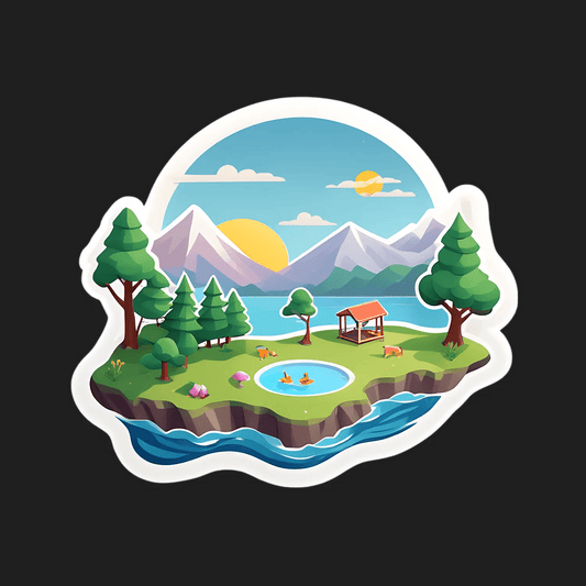 Scenic Nature View - Sticker - Heat Press Transfer