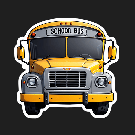 School Bus Sticker - Heat Press Transfer