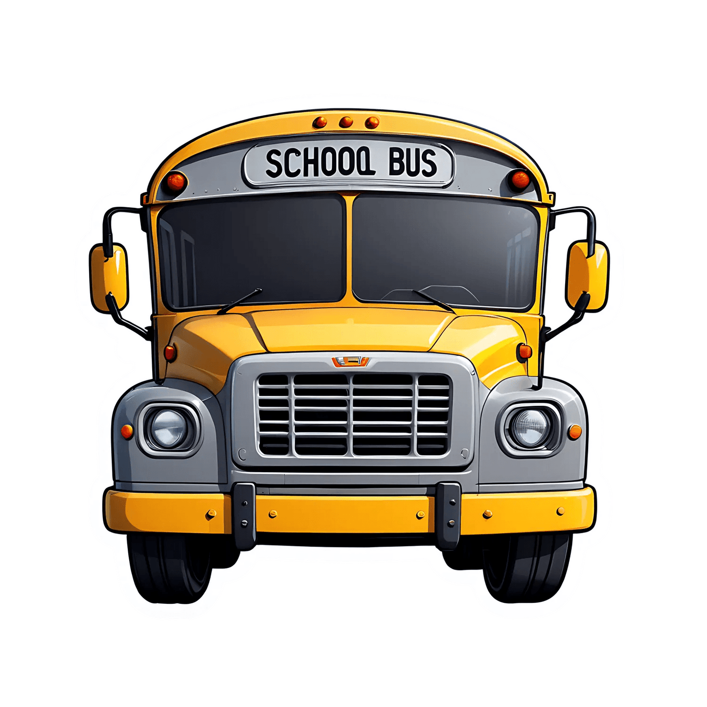 School Bus Sticker - Heat Press Transfer