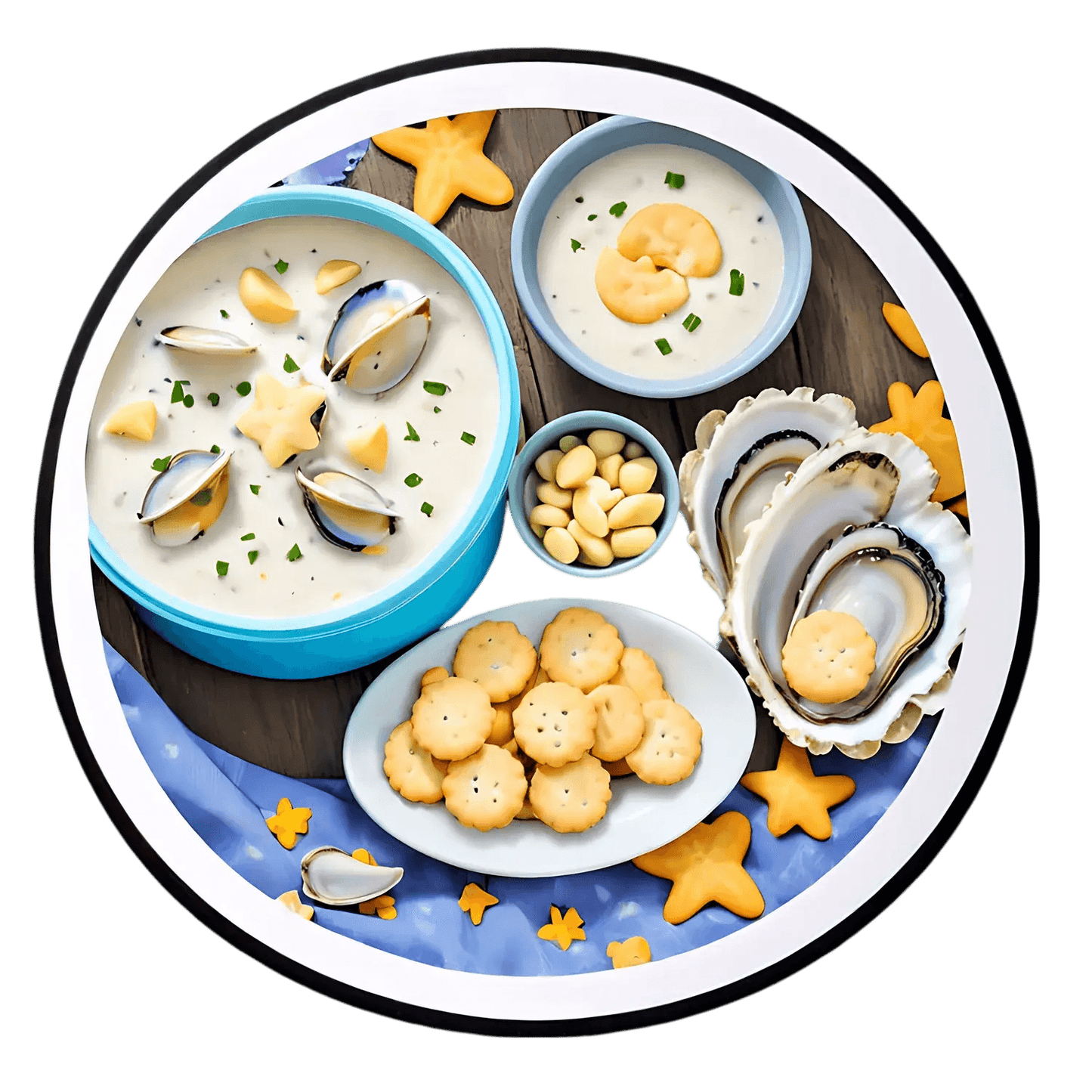 Seafood Delight Sticker - Heat Press Transfer