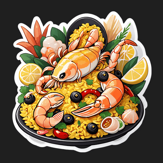 Seafood Paella Feast - Sticker - Heat Press Transfer