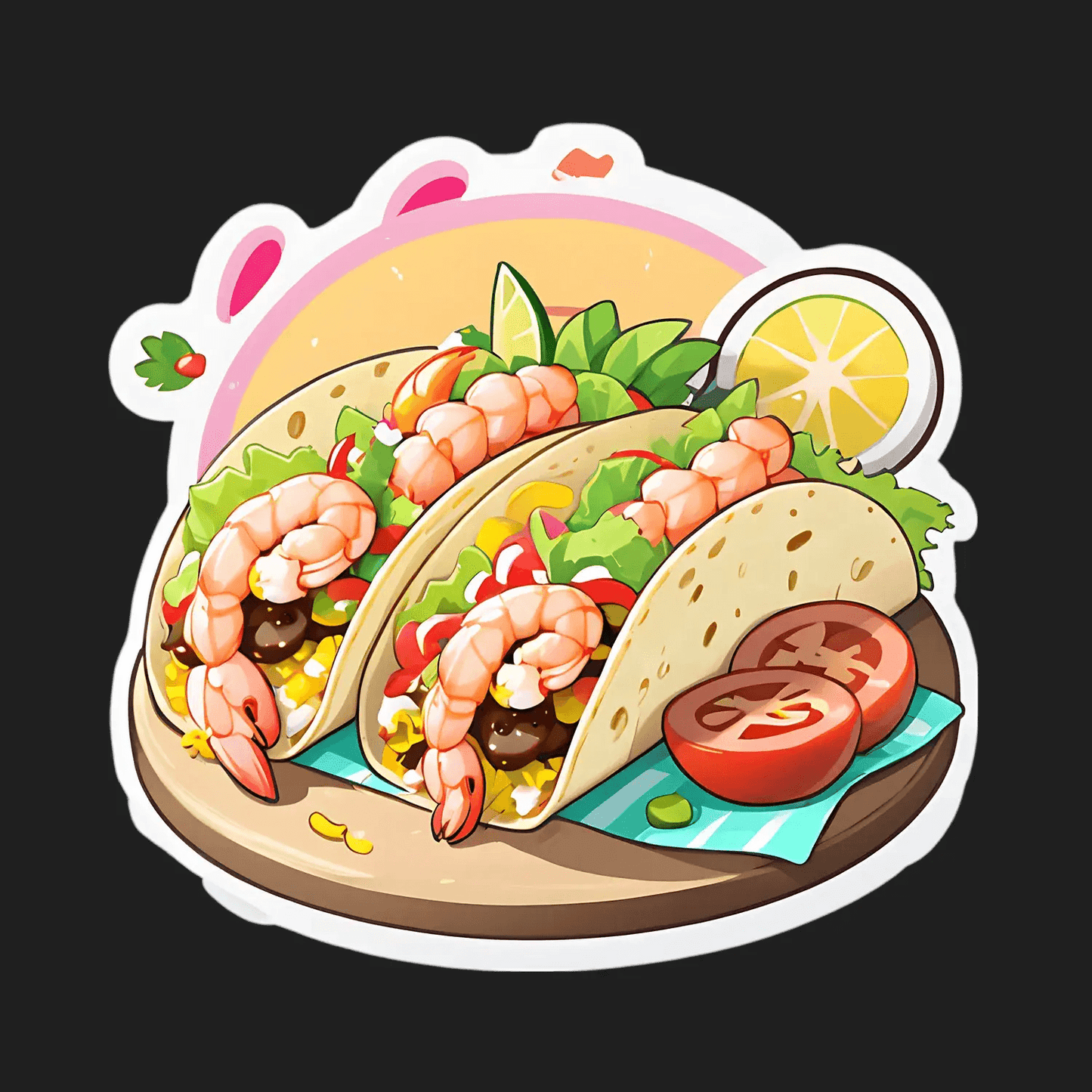 Shrimp Taco Feast - Sticker - Heat Press Transfer