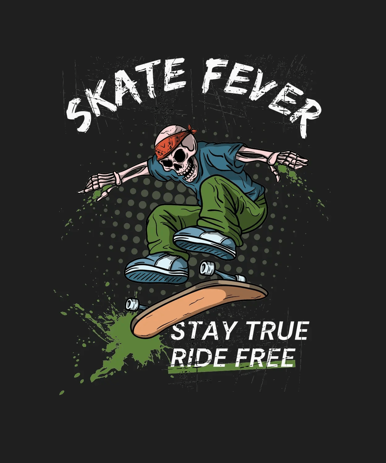 Skate Fever Graphics - DTF Ready to Press - Heat Press Transfer