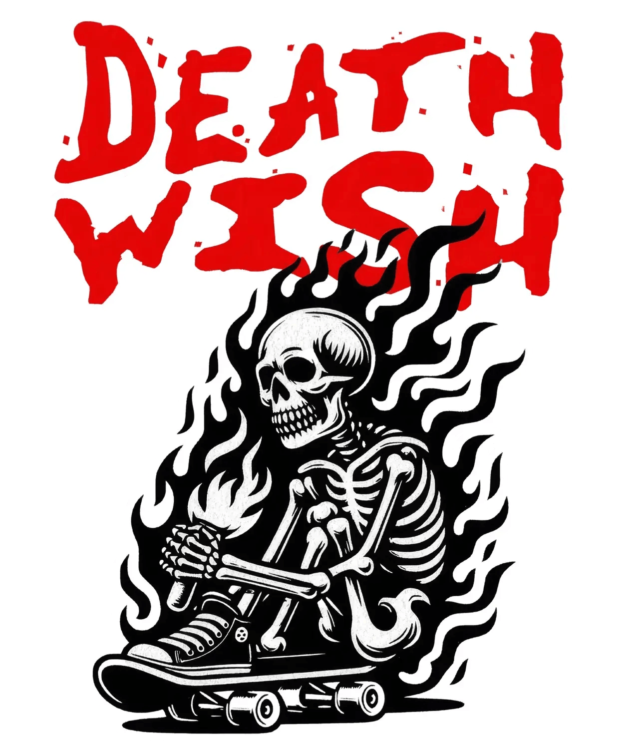 Skate Skeleton - DTF Ready to Press (original)