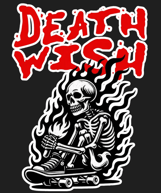 Skate Skeleton - DTF Ready to Press - Heat Press Transfer