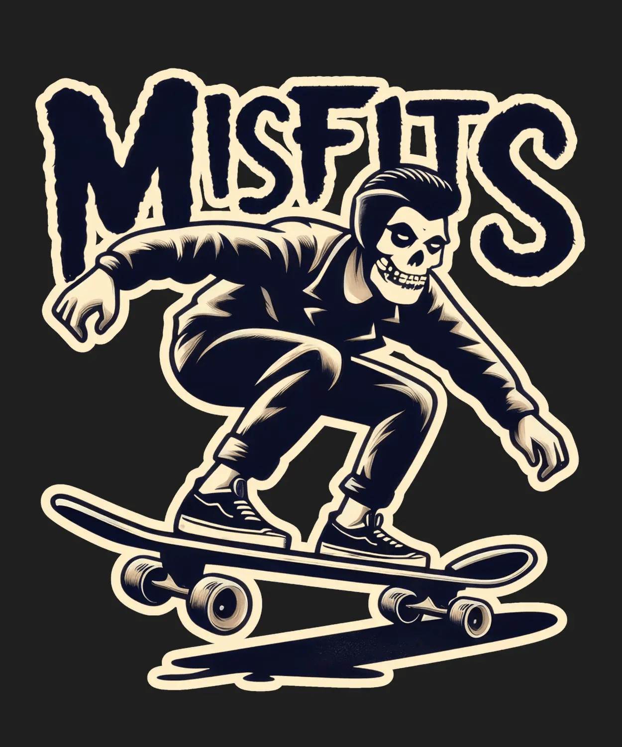 Skateboard Misfits - DTF Ready to Press - Heat Press Transfer