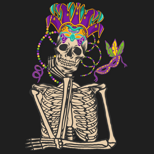 Skeleton Mariachi - DTF Ready to Press - Heat Press Transfer