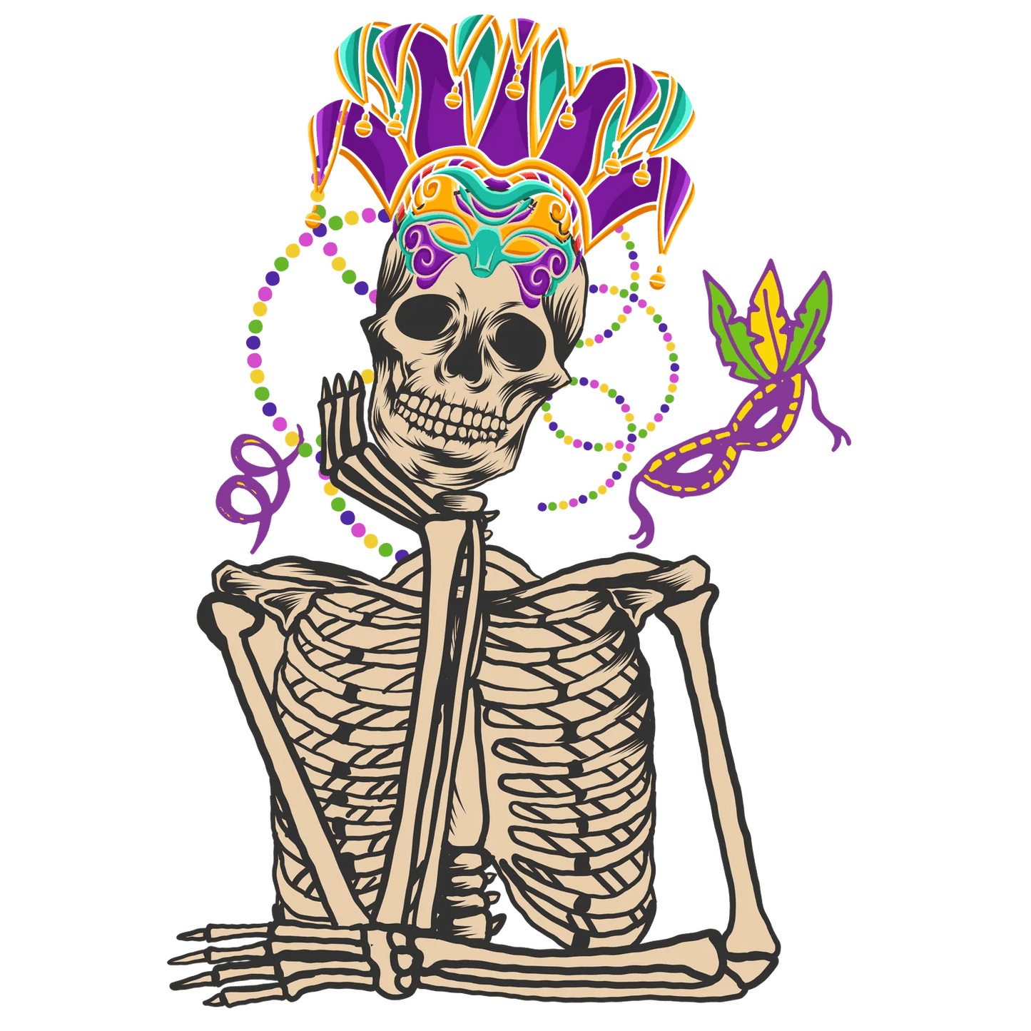 Skeleton Mariachi - DTF Ready to Press - Heat Press Transfer