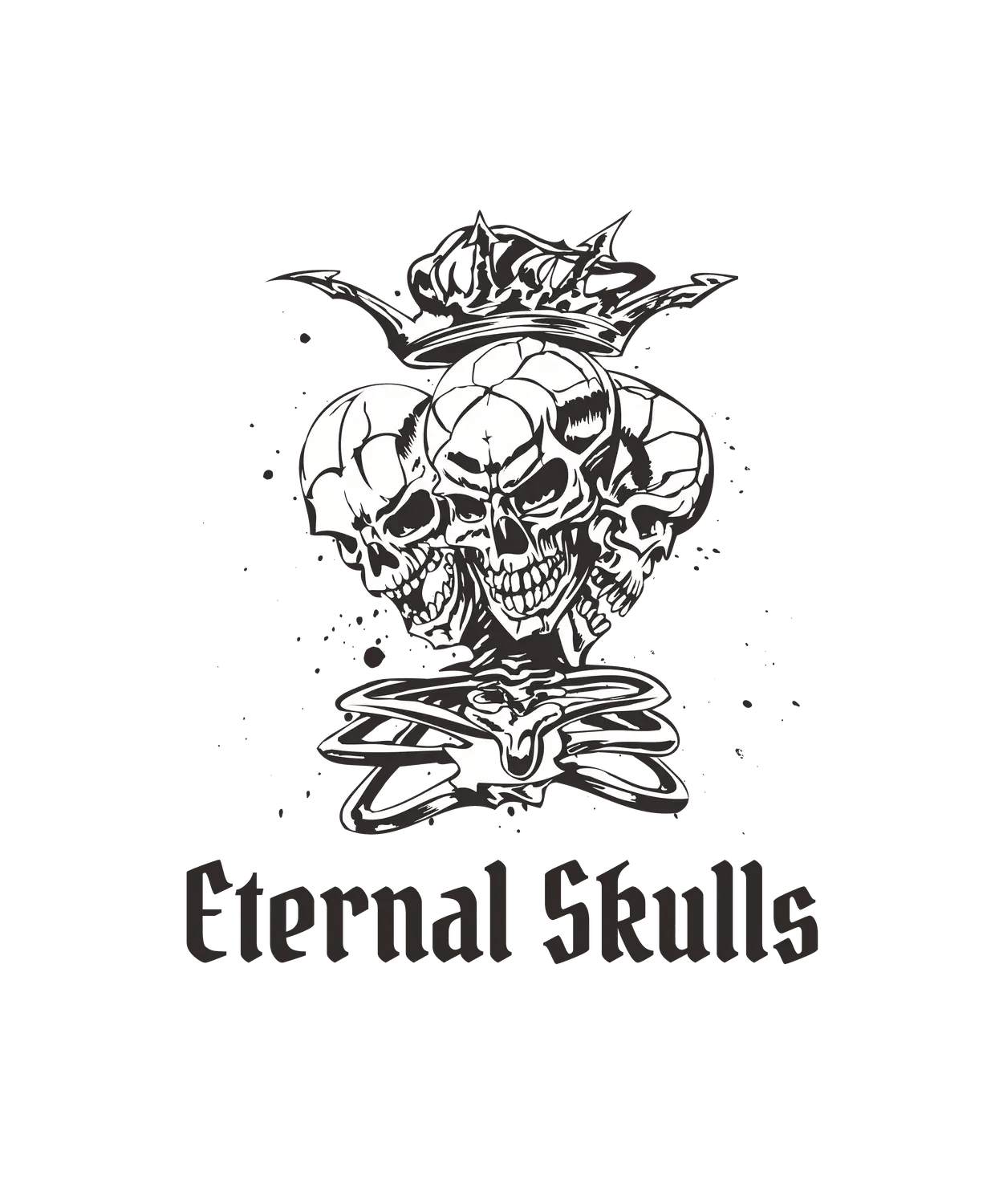 Skull Artwork - DTF Ready to Press (original)