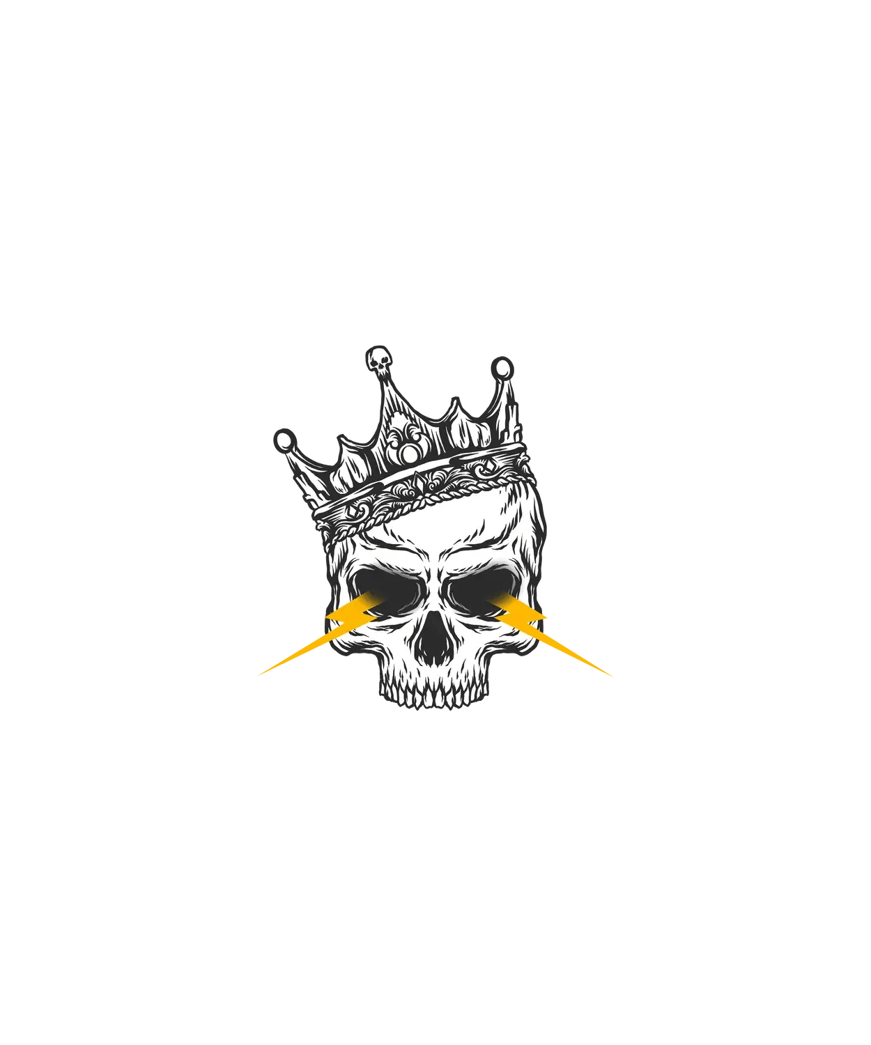 Skull Crown Motivation - DTF Ready to Press (original)