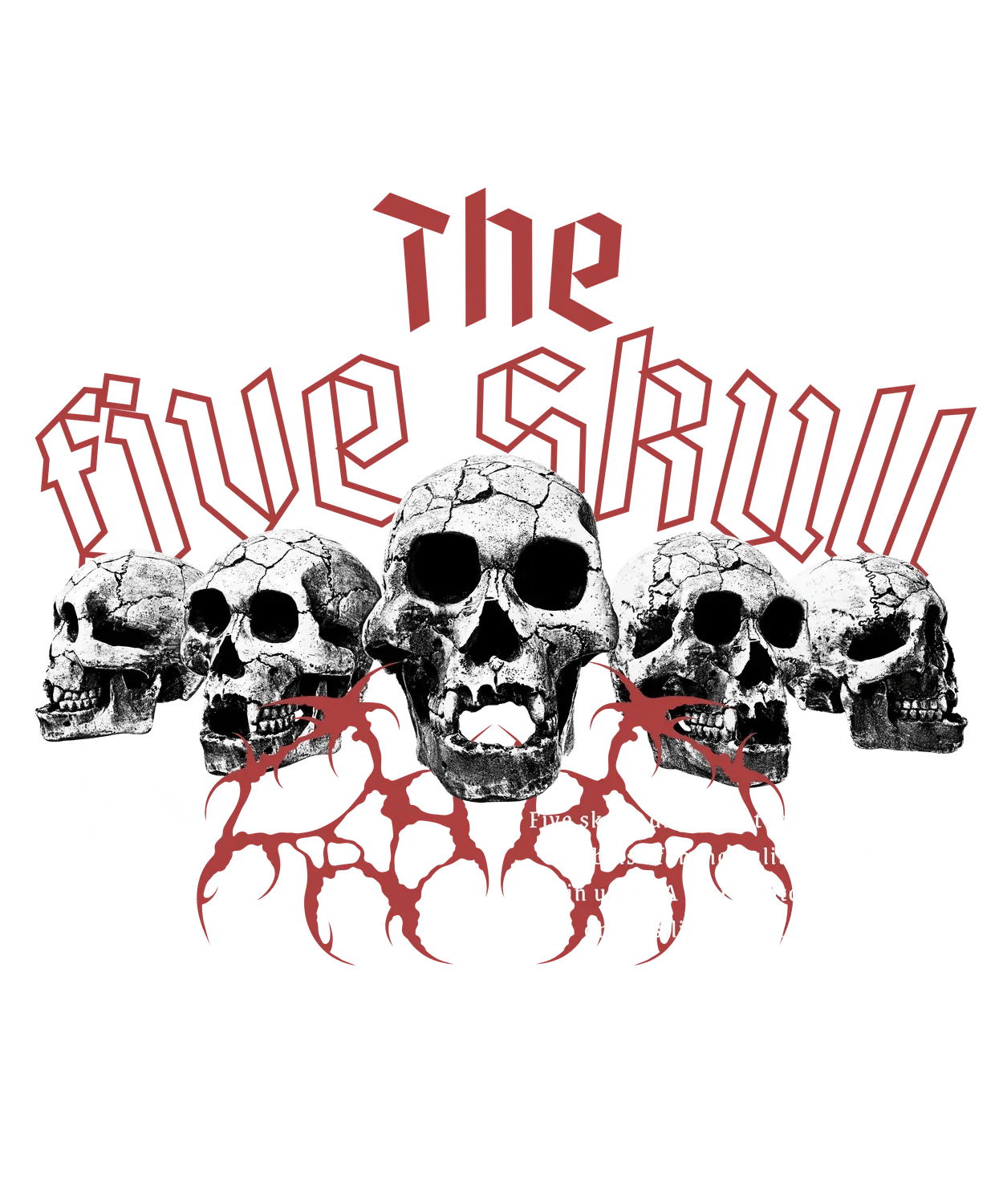 Skull Graphic Tee - DTF Ready to Press (original)