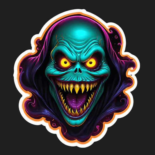 Skull Horror - UV DTF Sticker - Heat Press Transfer