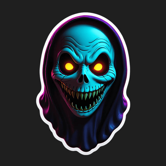 Skull Sticker - Vibrant UV DTF - Heat Press Transfer