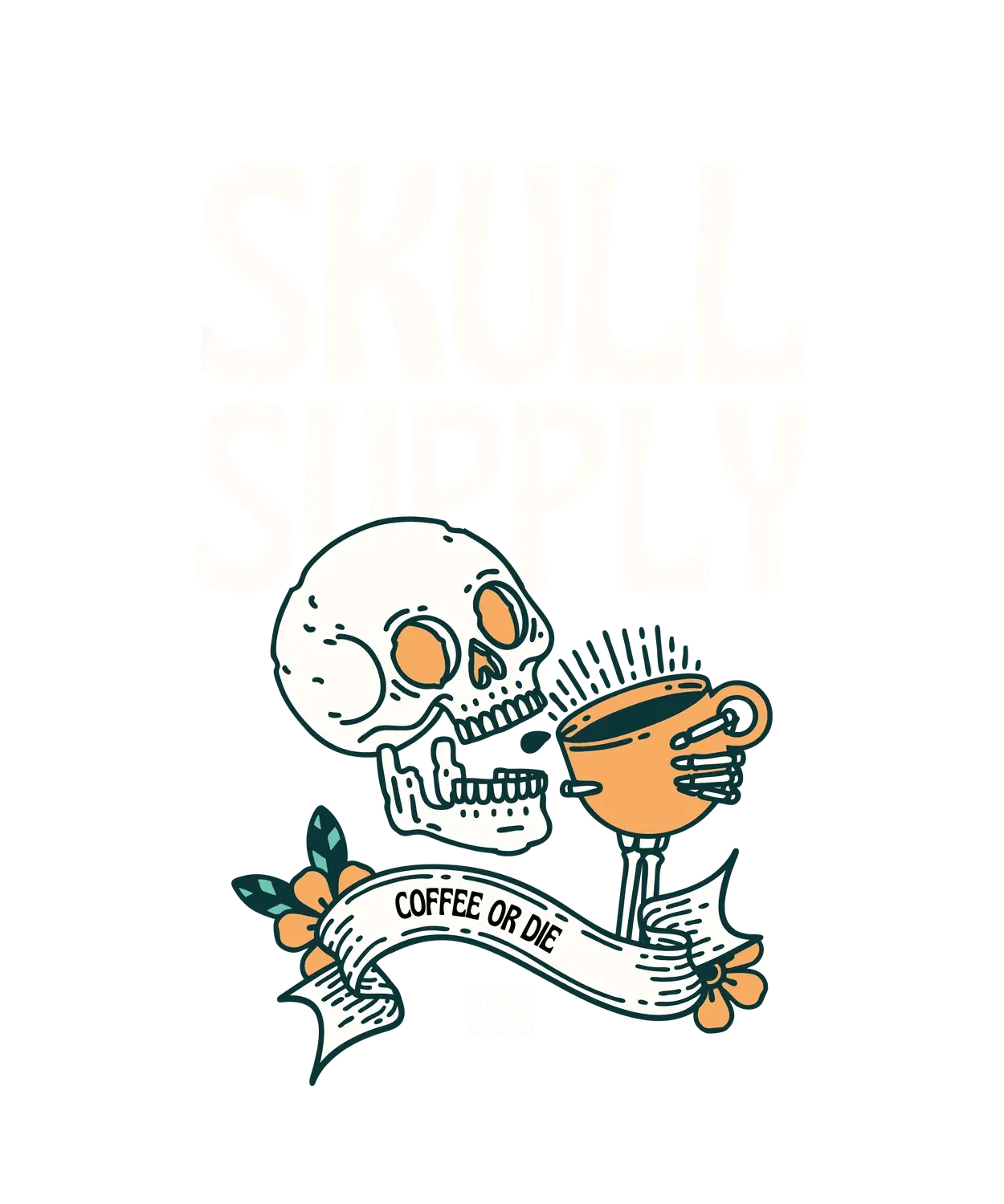 Skull Supply Coffee - DTF Ready to Press (original)