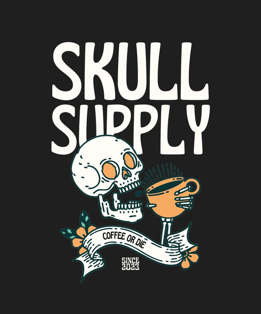 Skull Supply Coffee - DTF Ready to Press - Heat Press Transfer