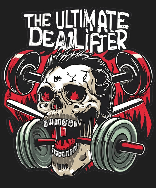 Skull Weightlifter - DTF Ready to Press - Heat Press Transfer