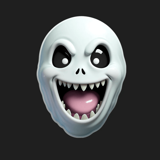 Skull Face - UV DTF Sticker - Heat Press Transfer