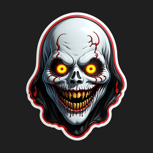 Skull Graphics Sticker - UV DTF Design - Heat Press Transfer