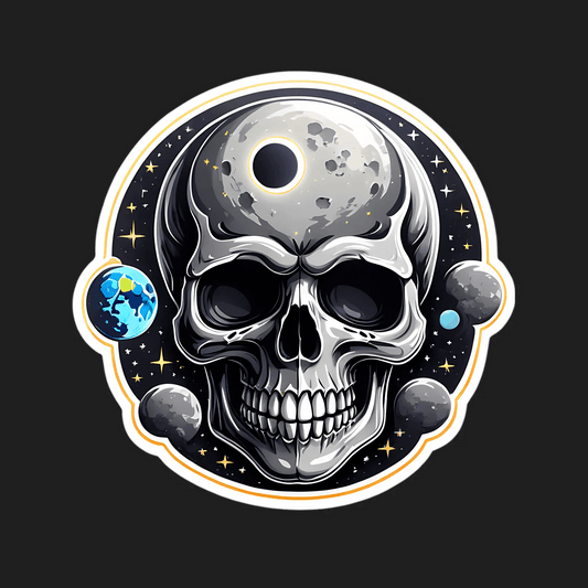 Skull Universe - Sticker - Heat Press Transfer