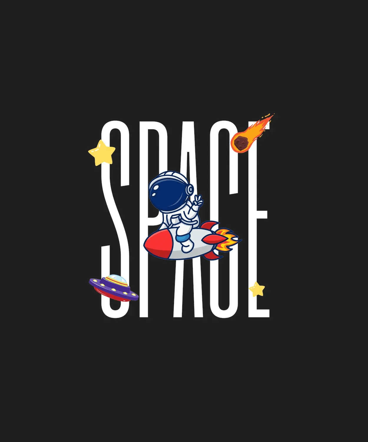 Space Age Fun - DTF Ready to Press - Heat Press Transfer