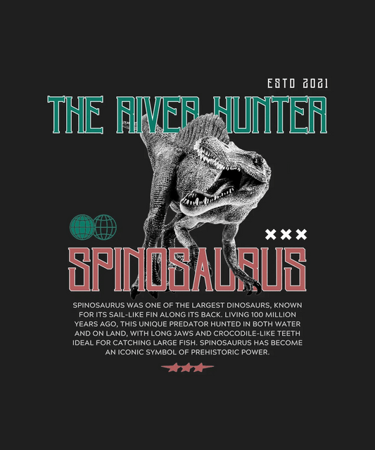 Spinosaurus The River Hunter - DTF Ready to Press - Heat Press Transfer