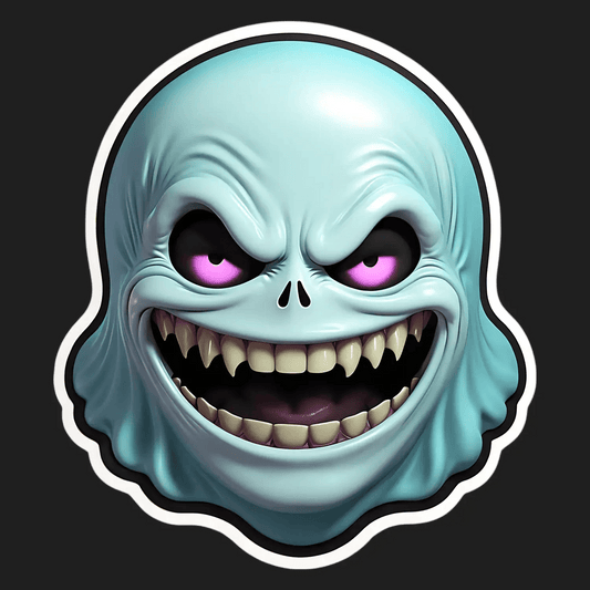 Spooky Skull - UV DTF Sticker - Heat Press Transfer