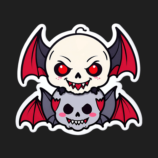 Spooky Bat - UV DTF Sticker - Heat Press Transfer