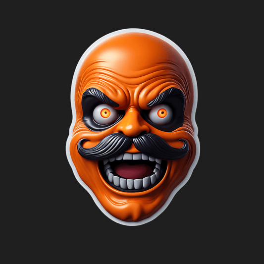 Spooky Mustache - Sticker - Heat Press Transfer