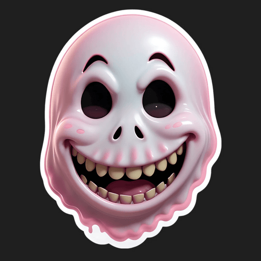 Spooky Smile - UV DTF Sticker - Heat Press Transfer