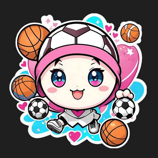 Sports Anime Girl - Sticker - Heat Press Transfer
