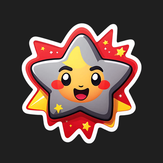 Star Smile - Sticker - Heat Press Transfer