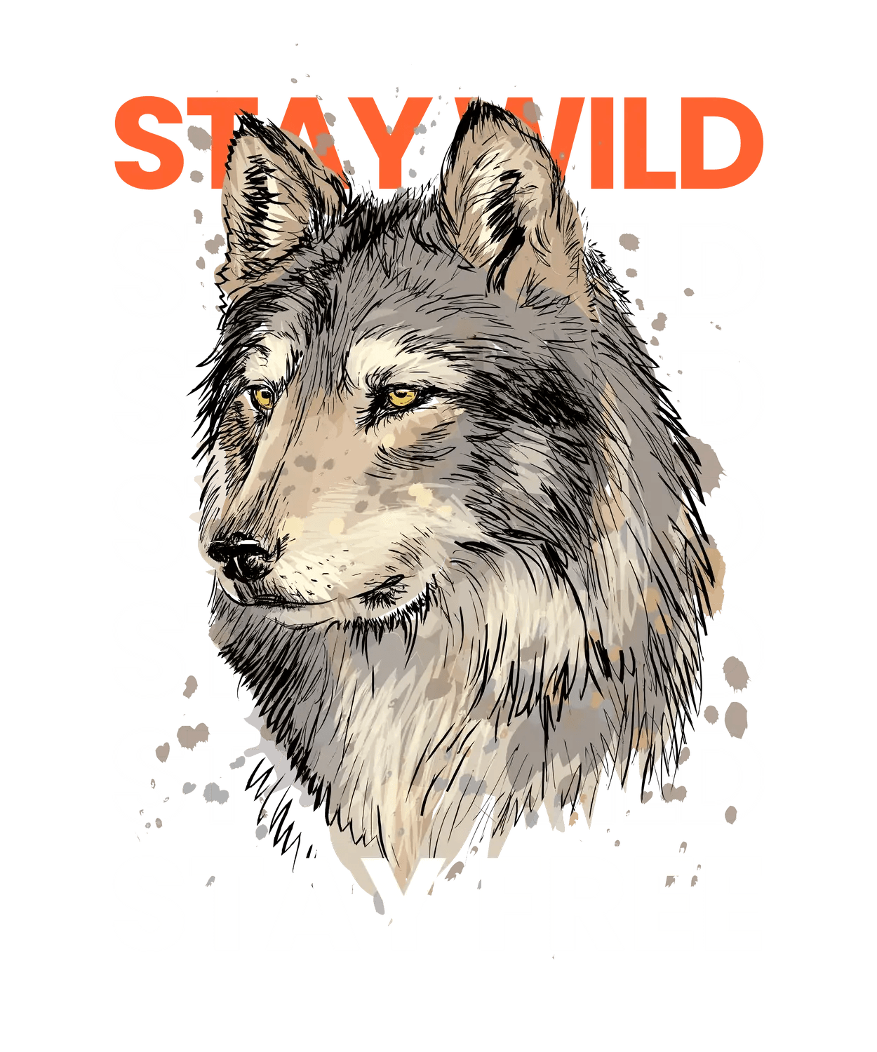 Stay Wild Stay Free - DTF Ready to Press (original)