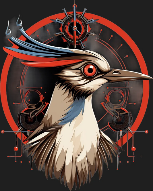 Steampunk Bird - DTF Ready to Press - Heat Press Transfer