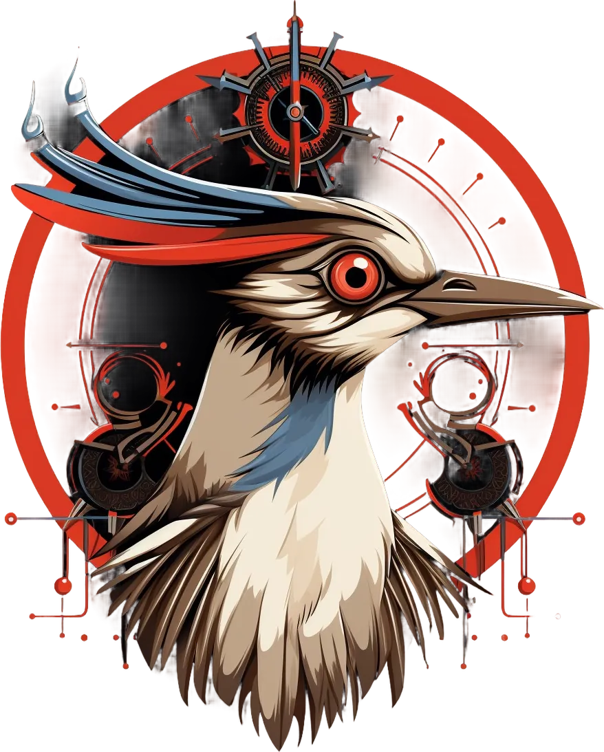 Steampunk Bird - DTF Ready to Press - Heat Press Transfer
