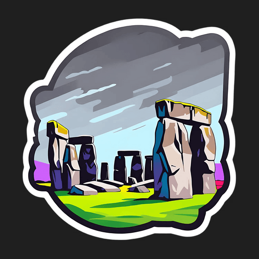Stonehenge Art - Vibrant UV Sticker - Heat Press Transfer